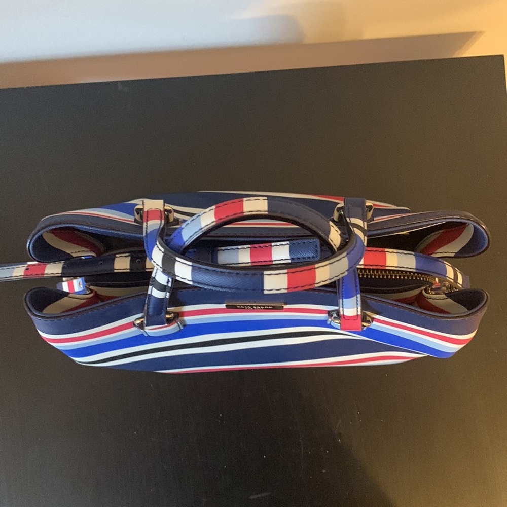 Kate Spade Evangelie Laurel Way Striped Satchel - Picture 10 of 14